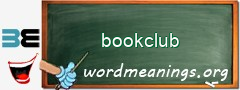 WordMeaning blackboard for bookclub